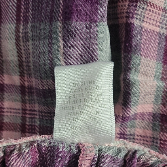 Soft Pink Plaid Women's Pajama Set - Picture 3 of 7